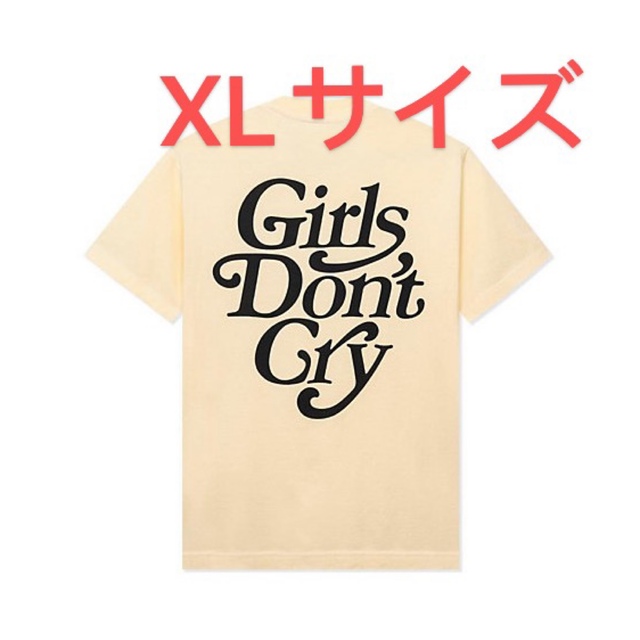 GIRLS DON'T CRY LOGO T-SHIRT CREAM XLサイズ