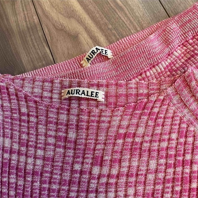 AURALEE オーラリー ニットセットアップ 杢ピンク