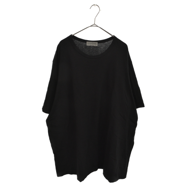 Yohji Yamamoto(ヨウジヤマモト)のYohji Yamamoto ヨウジヤマモト ラウンドネック 半袖Tシャツ ブラック 3 HE-T02-070 メンズのトップス(Tシャツ/カットソー(半袖/袖なし))の商品写真