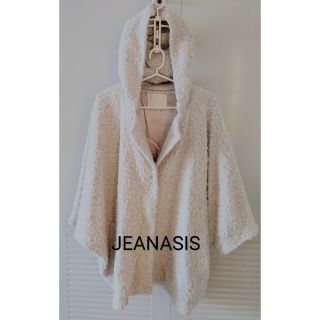 ジーナシス(JEANASIS)のJEANASIS　ジーナシス　ボアポンチョ　フードポケット付き　コート　裏地付き(ポンチョ)