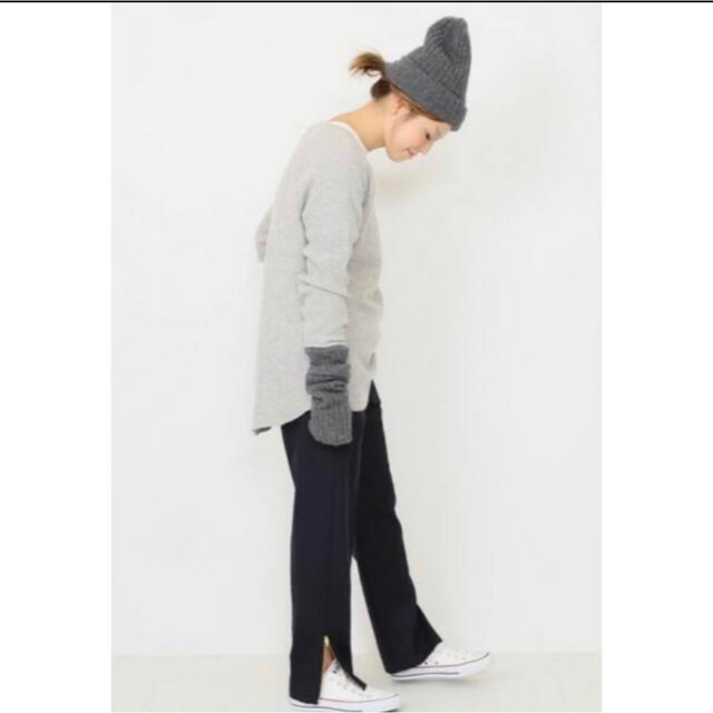 Deuxieme Classe フラノスリットテーパードパンツ