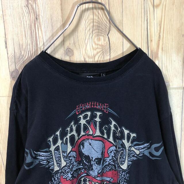 Harley Davidson(ハーレーダビッドソン)の『ハーレーダビッドソン』90s 古着 ビッグプリント ブラック メンズのトップス(Tシャツ/カットソー(半袖/袖なし))の商品写真