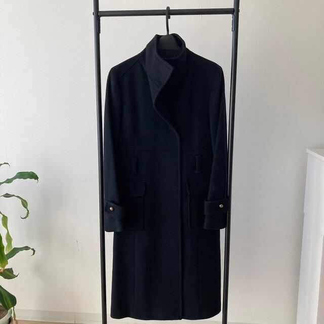 カシミヤウールロングコート 黒 www.mediacommerce.ec