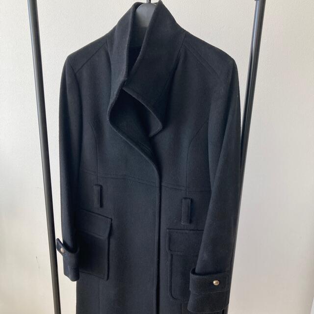 極美品】cojana カシミヤ×ウールロングコート 黒 22さ389 1GOnMP03bL