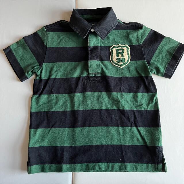 POLO RALPH LAUREN(ポロラルフローレン)の【ラルフローレン】ボーダーポロシャツ　サイズ5(110-120) キッズ/ベビー/マタニティのキッズ服男の子用(90cm~)(Tシャツ/カットソー)の商品写真