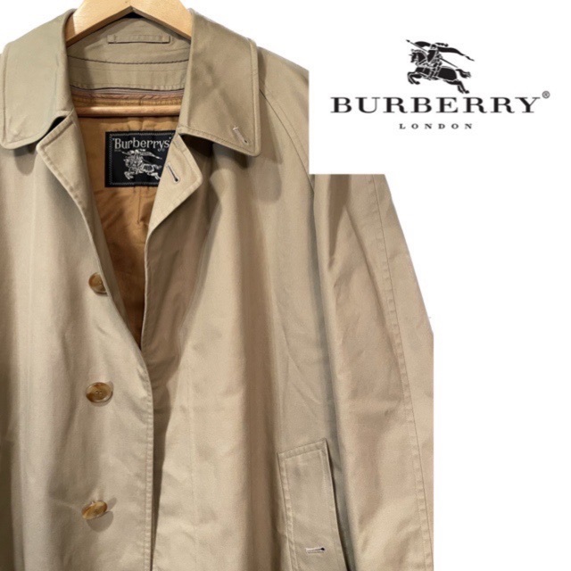 BURBERRY(バーバリー)のバーバリー　国内正規品　ライナー付　ステンカラーコート　　ベージュ　M相当 メンズのジャケット/アウター(ステンカラーコート)の商品写真