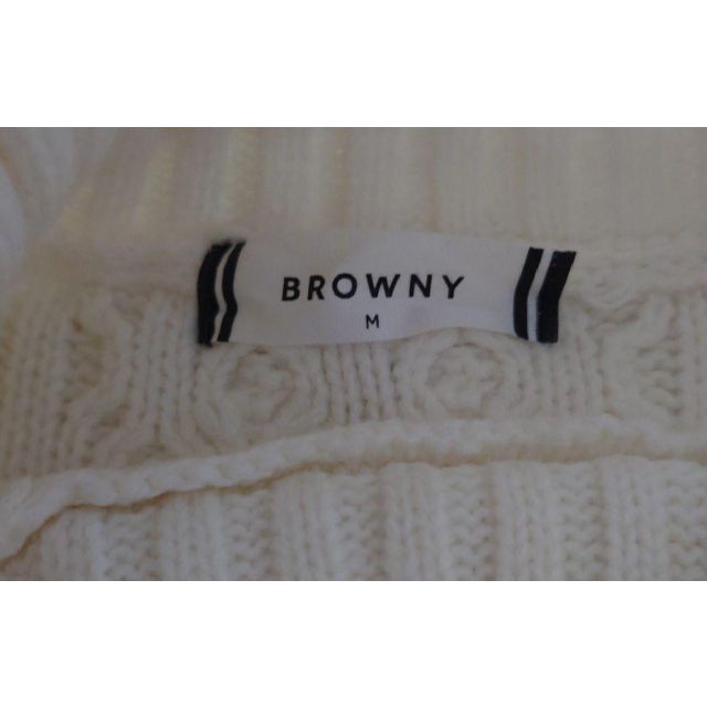 BROWNY(ブラウニー)の【匿名配送】WEGO BROWNY ケーブルタートルネックセーター M メンズのトップス(ニット/セーター)の商品写真