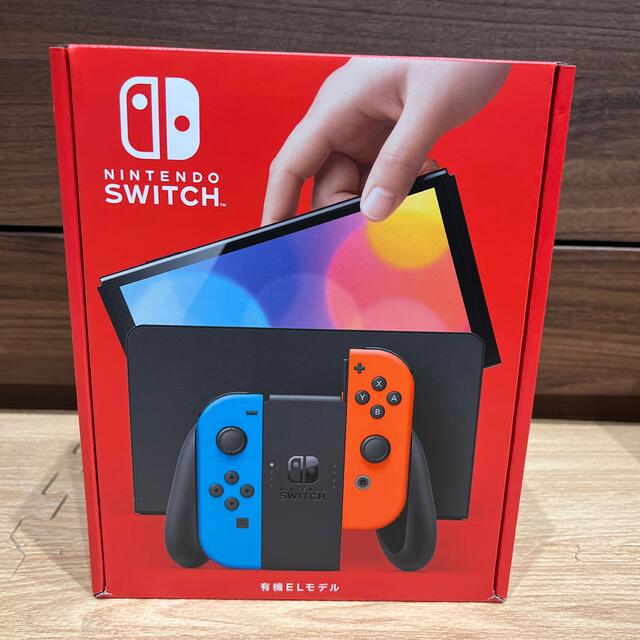 Nintendo Switch(ニンテンドースイッチ)の☆未開封☆11/11保証開始  Switch 本体 有機EL ネオン エンタメ/ホビーのゲームソフト/ゲーム機本体(家庭用ゲーム機本体)の商品写真