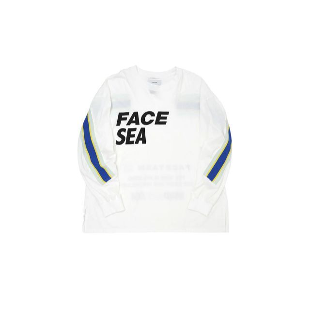 FACETASM(ファセッタズム)のFACETASM×WINDANDSEA Rib Long Tee 白M メンズのトップス(Tシャツ/カットソー(七分/長袖))の商品写真