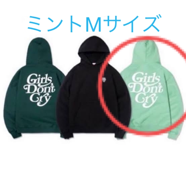 GirlsDonGirls Don't Cry GDC Logo Hoodie Mint M