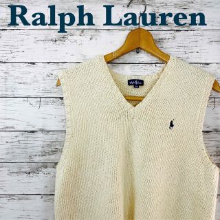 Ralph Lauren/ラルフローレン　アイボリー　ニットベスト　160サイズ