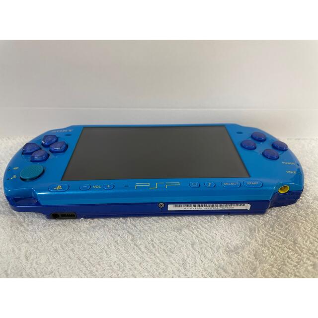 PlayStation Portable(プレイステーションポータブル)のレア PSP-3000(PSPJ-30026) スカイブルー/マリンブルー エンタメ/ホビーのゲームソフト/ゲーム機本体(携帯用ゲーム機本体)の商品写真