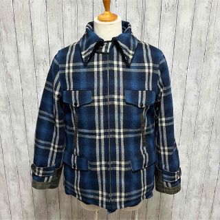 レア!WAREHOUSE 袖革 チェックジャケット!日本製