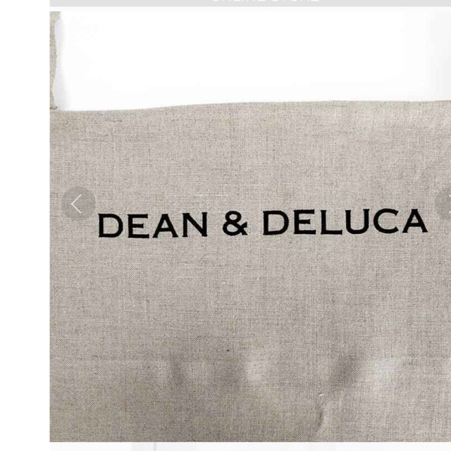 DEAN & DELUCA(ディーンアンドデルーカ)のDELUCA＆DELUCA エプロン　ベージュ インテリア/住まい/日用品のキッチン/食器(収納/キッチン雑貨)の商品写真