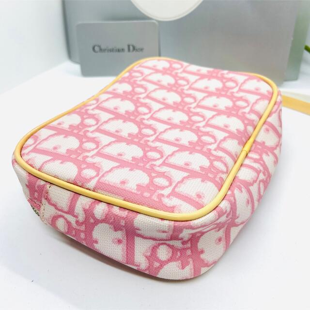 ポーチ ディオール Christian Dior トロッター ピンク レディース