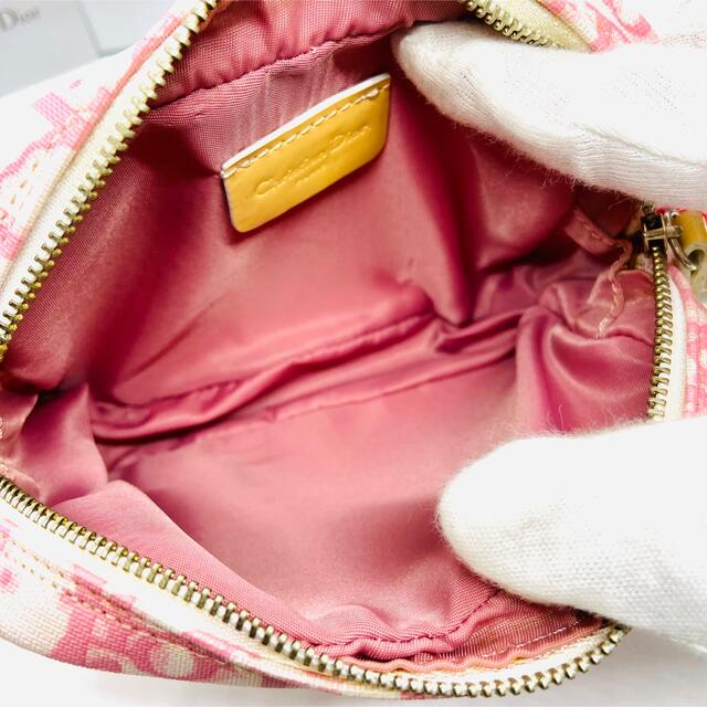 ポーチ ディオール Christian Dior トロッター ピンク レディース