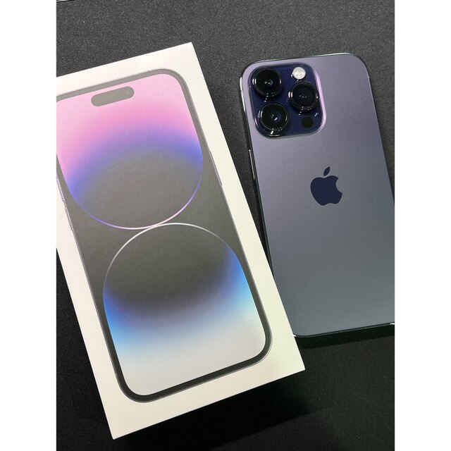 【超美品】iPhone 14 Pro 128GB ディープパープル SIMフリー