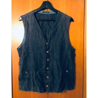 フランクリーダー(FRANK LEDER)のfrank leder vest ベスト　ジレ　euro vintage リネン(ベスト)