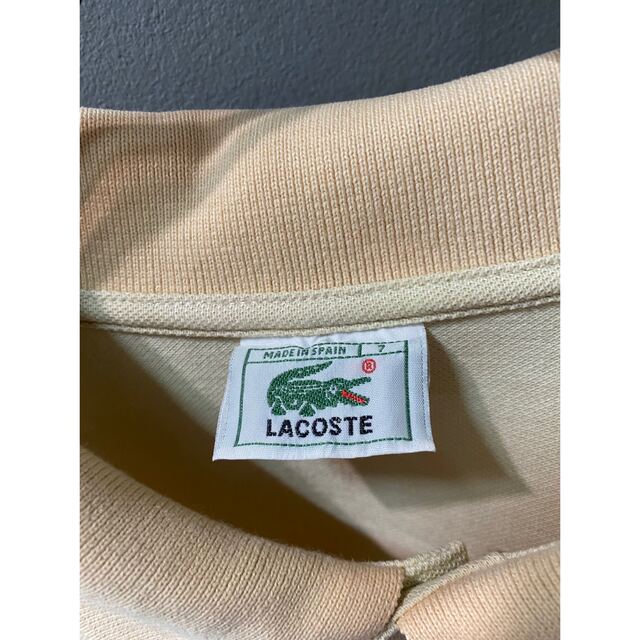 LACOSTE(ラコステ)の古着 ビンテージ 90s ラコステ LACOSTE ポロシャツ XLビックサイズ メンズのトップス(ポロシャツ)の商品写真