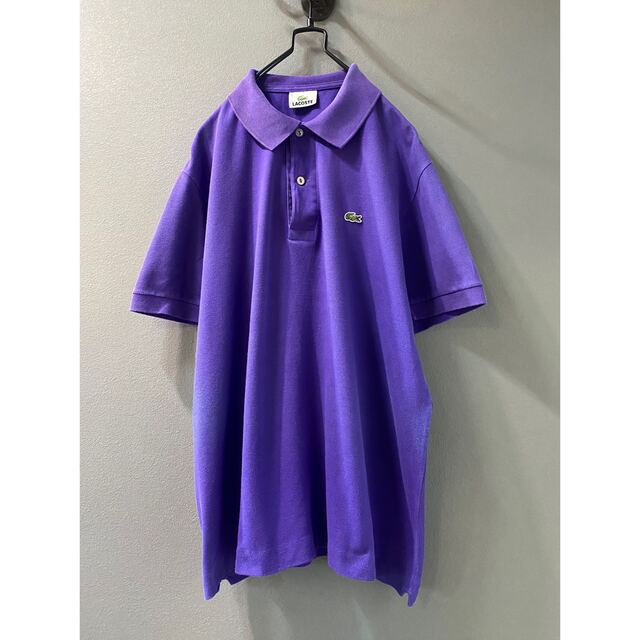 ビンテージ 90s ラコステ LACOSTE ポロシャツ 紫 パープル