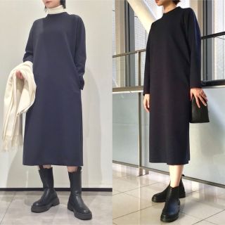 セオリー(theory)のTheory 20AW 完売 ウォッシャブル モックネックワンピース(ロングワンピース/マキシワンピース)