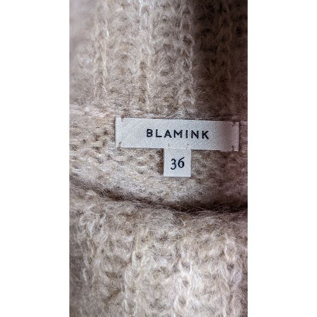 BLAMINK(ブラミンク)のSALE BLAMINK ブラミンク シャギー モヘア 3G タートル ニット レディースのトップス(ニット/セーター)の商品写真