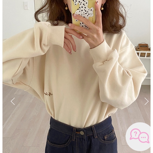 samoyed Sheep Crop Sweat Shirt  レディースのトップス(トレーナー/スウェット)の商品写真