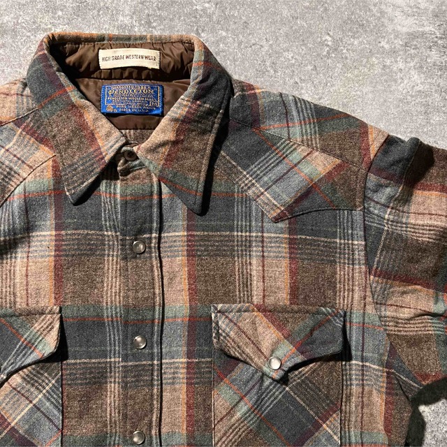 PENDLETON - 70s USA製【 PENDLETON 】 ウール ウエスタンシャツ PENDLETON - 70s USA製【 PENDLETON 】 ウール ウエスタンシャツ