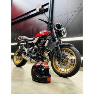 リード　LEADフルフェイスRX-100R 火の玉カラー　Z900RS 50周年(ヘルメット/シールド)