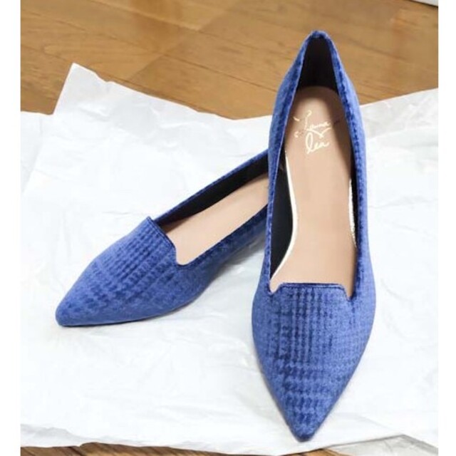 パンプス ブルー レディースの靴/シューズ(ハイヒール/パンプス)の商品写真