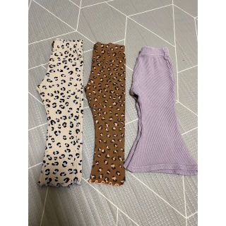 ザラキッズ(ZARA KIDS)の最終お値下げ　ピピロッタ　パンツ3本セット　XS(パンツ/スパッツ)