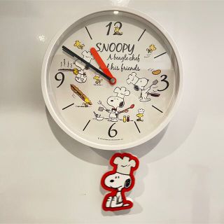 スヌーピー(SNOOPY)の【SNOOPY】スヌーピー　振り子　掛け時計　LAWSON サンリオ　くじ(キャラクターグッズ)