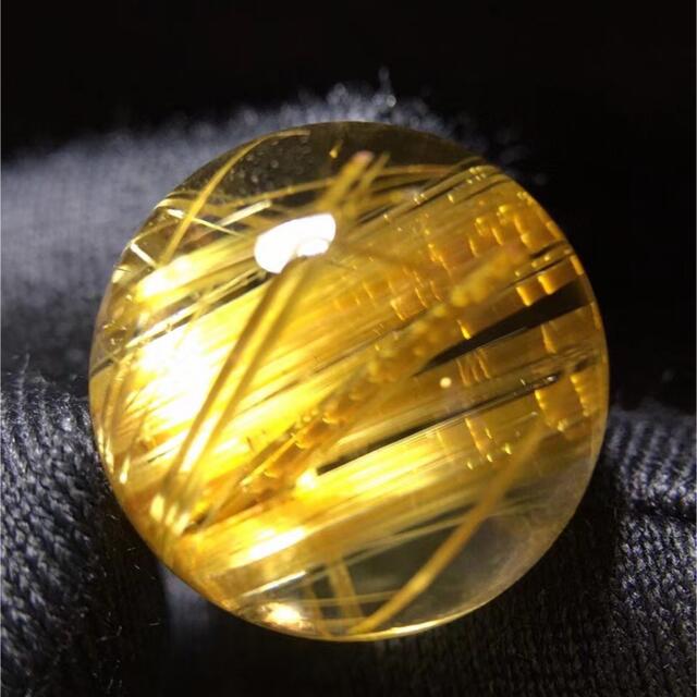 天然】タイチンクオーツ 丸玉 17.8mm-