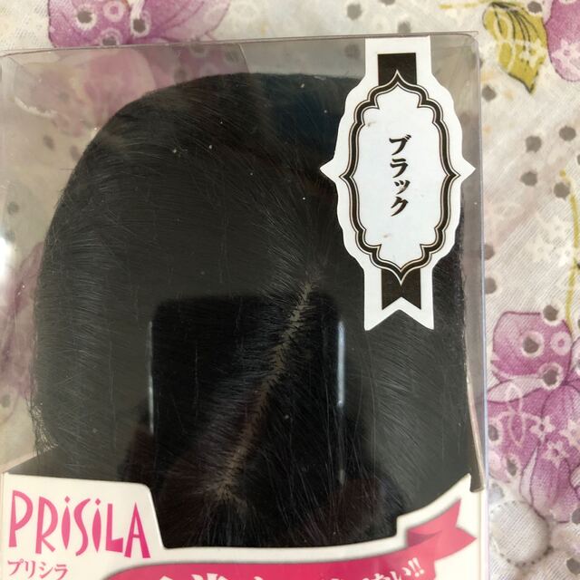 PRISILA(プリシラ)のPRISILA プリシラ　白髪隠しウイッグ　ブラック　分け目タイプ レディースのウィッグ/エクステ(前髪ウィッグ)の商品写真