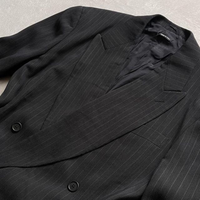 Giorgio Armani(ジョルジオアルマーニ)の281 美品　ジョルジオアルマーニ　セットアップ　ダブル　現行黒タグ　美品 メンズのスーツ(セットアップ)の商品写真