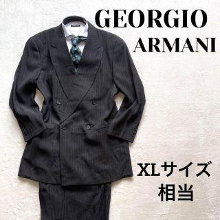 ジョルジオアルマーニ(Giorgio Armani)の281 美品　ジョルジオアルマーニ　セットアップ　ダブル　現行黒タグ　美品(セットアップ)