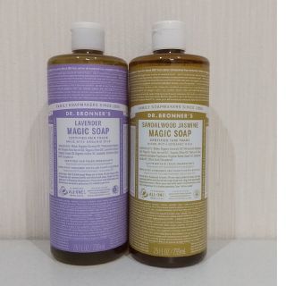 ドクターブロナー(Dr.Bronner)のマジックソープ  サンダルウッド&ジャスミン  ラベンダー  739ml(ボディソープ/石鹸)