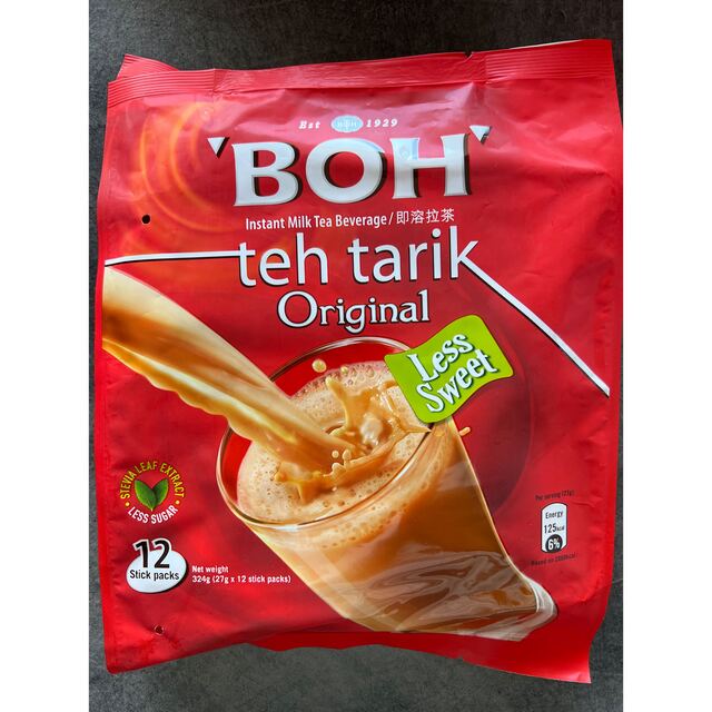 BOH(ボー)のマレーシア　BOH Tea ボーティー　ミルクティ　甘さ控えめ 食品/飲料/酒の飲料(茶)の商品写真
