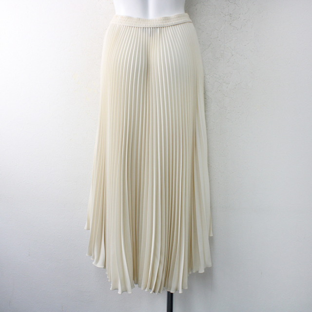 美品 Theory セオリー SOFT CREPE PLEAT DOROTHEAT.M クレーププリーツスカート XS/アイボリー【2400013034470】 1