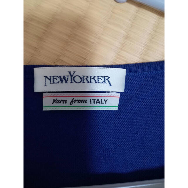 NEWYORKER(ニューヨーカー)の【未使用］ニューヨーカー　ブルー　セーター　丸襟 レディースのトップス(ニット/セーター)の商品写真