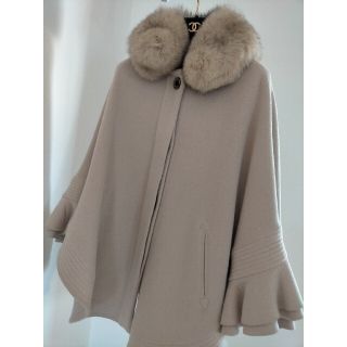 ソブ ダブスタ akkoコラボ 18AW ボンバーポンチョコート F グレー