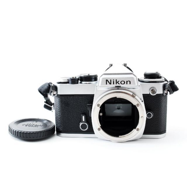 超美品 NIKON FE シルバー フィルムカメラ モルト新品交換済 Y380