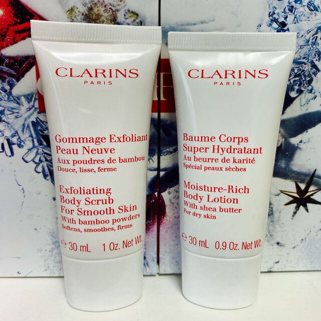 CLARINS(クラランス)のクラランス スムージング ボディスクラブ&モイスチャーリッチボディローション コスメ/美容のボディケア(ボディソープ/石鹸)の商品写真