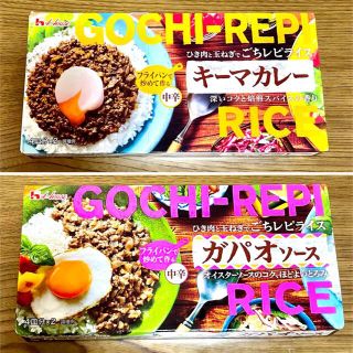 ハウスショクヒン(ハウス食品)のハウス　ごちレピライス　キーマカレー　＆　ガパオライス　中辛(その他)