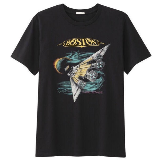 GU(ジーユー)のボストン ツアーTシャツ バンドTシャツ サードステージ Boston 80s メンズのトップス(Tシャツ/カットソー(半袖/袖なし))の商品写真