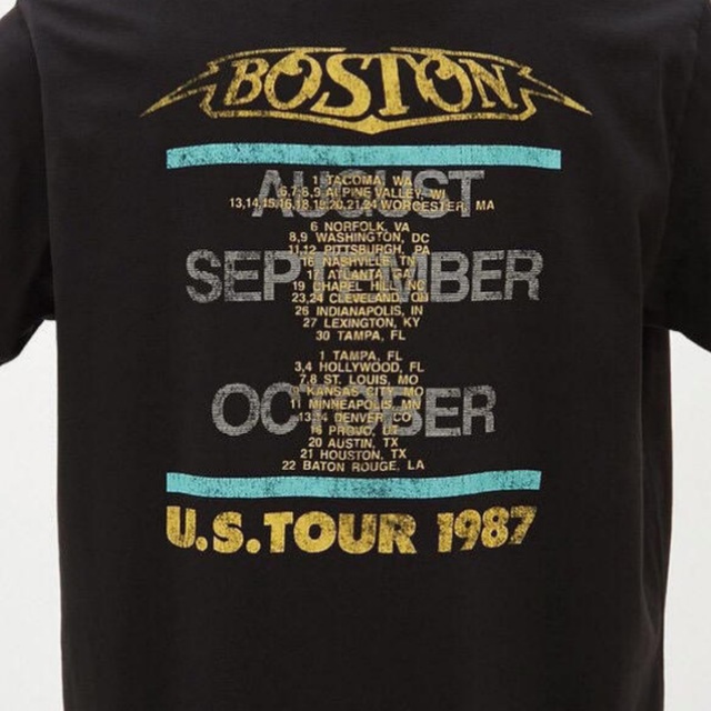 GU(ジーユー)のボストン ツアーTシャツ バンドTシャツ サードステージ Boston 80s メンズのトップス(Tシャツ/カットソー(半袖/袖なし))の商品写真