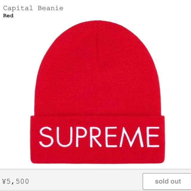 ニット帽/ビーニーsupreme Capital Beanie ニットキャップ　ビーニー