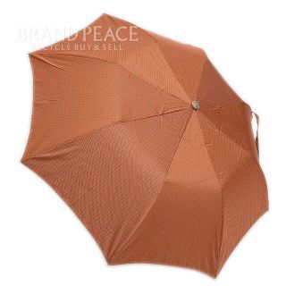 エルメス(Hermes)のエルメス 折りたたみ傘 H柄 オレンジ 直径95cm(傘)