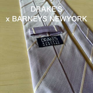 ドレイクス(DRAKES)のDRAKE'SxBARNEYS NEWYORK ラベンダー　ネクタイ　イギリス製(ネクタイ)