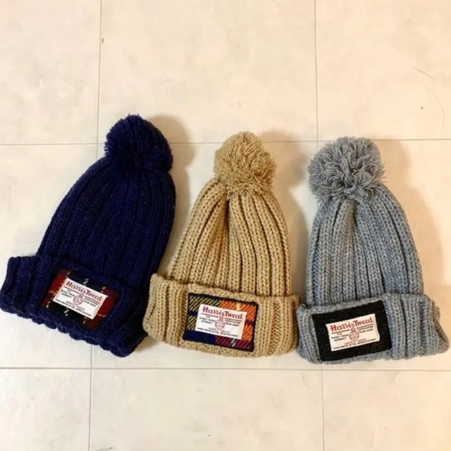 25%OFF しまむら ハリスツイード ニット帽 ネイビー nuseluj.com